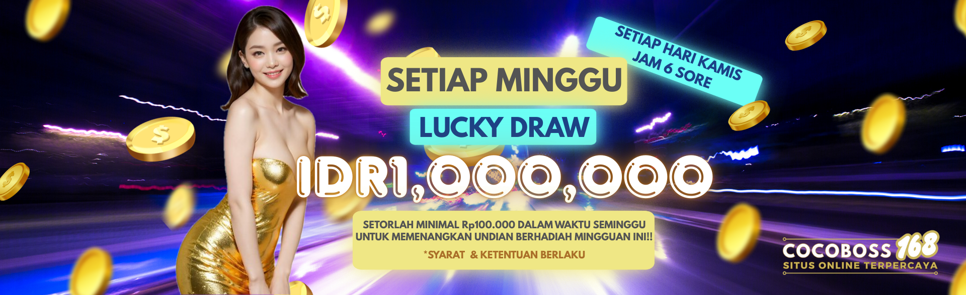 Weekly Lucky Draw IDR1,000,000